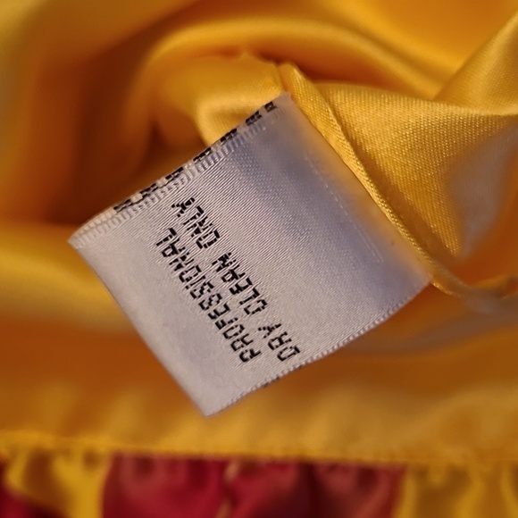 LIKE NEW Y2K Cache 100% Silk Floral Print Balloon Hem Strapless Dress - Picture 12 of 16